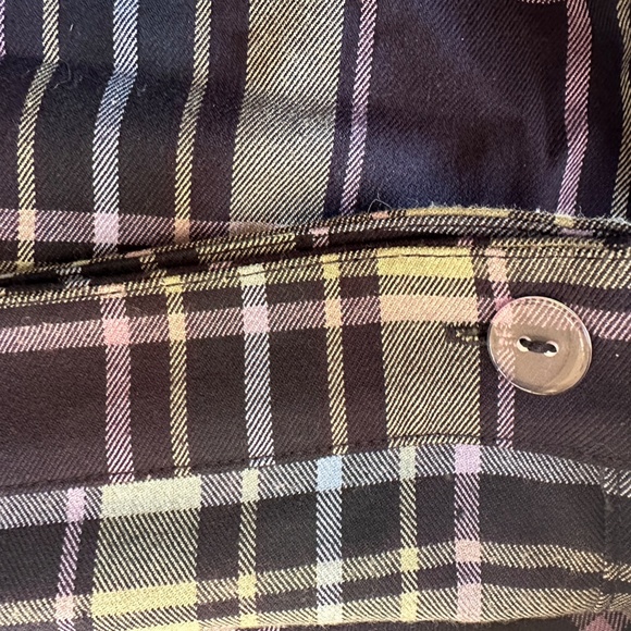 NWOT Urban Outfitters Plaid Wrap Skirt Blue-Green Pleated Mini M Never Worn $68 - Picture 5 of 8